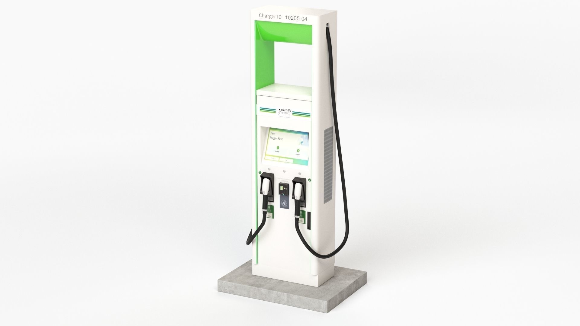 Electric Vehicle Charging Station Electrify America Part 2 3D model_30