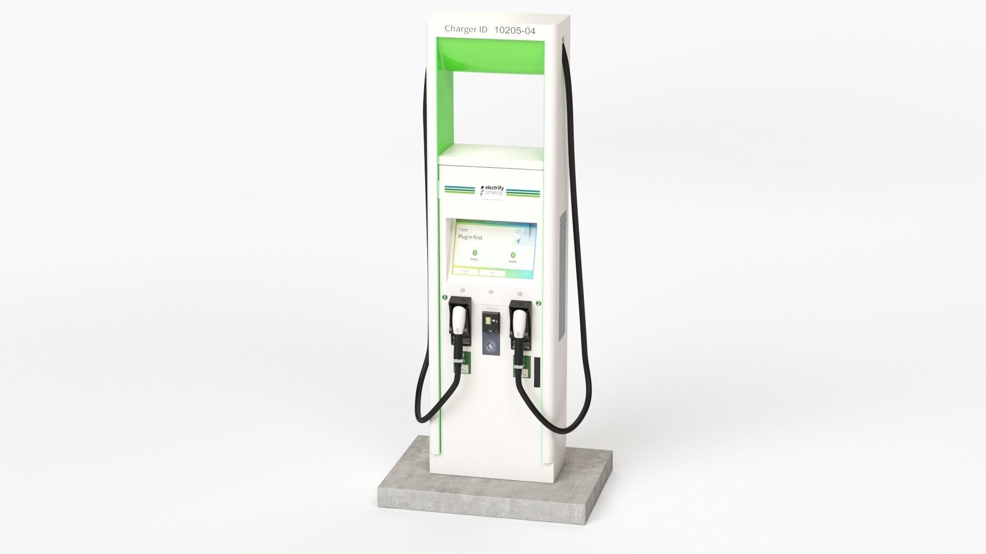 Electric Vehicle Charging Station Electrify America Part 2 3D model_31