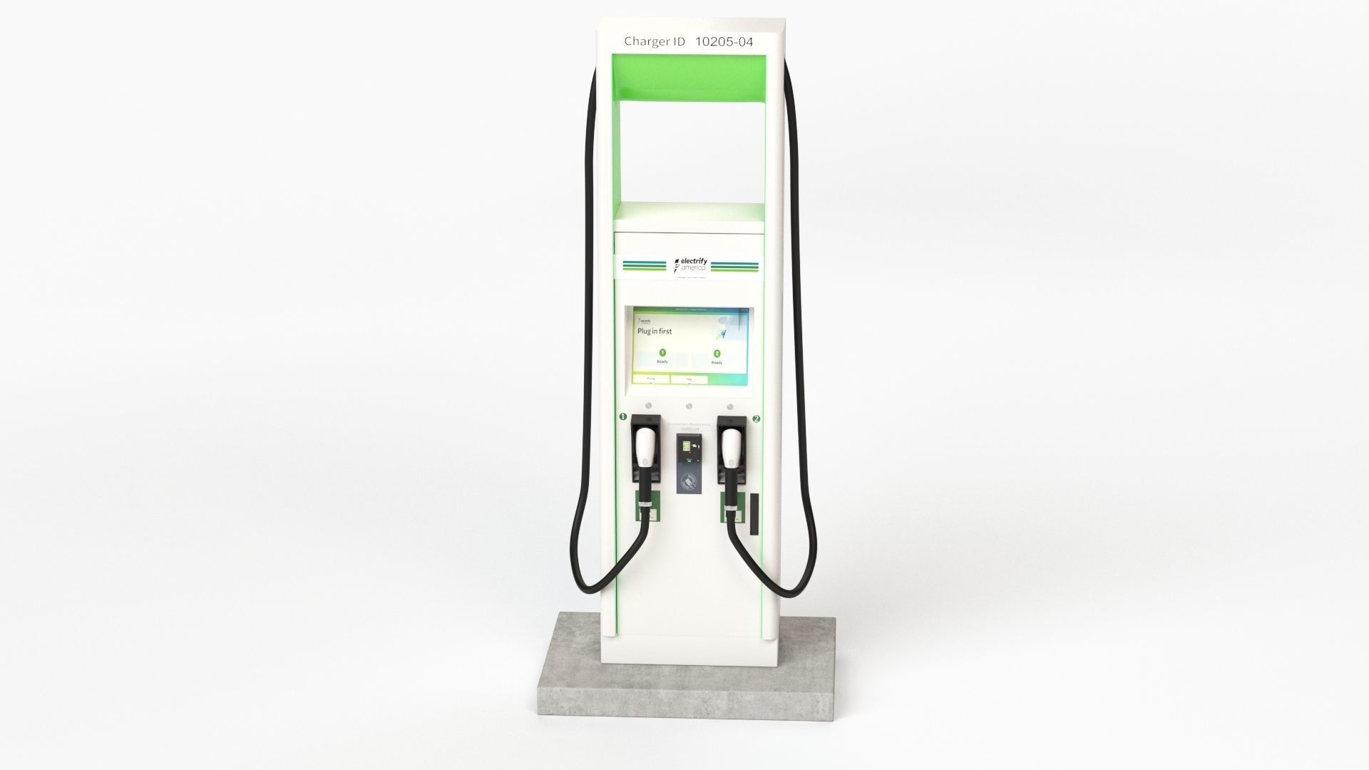 Electric Vehicle Charging Station Electrify America Part 2 3D model_32