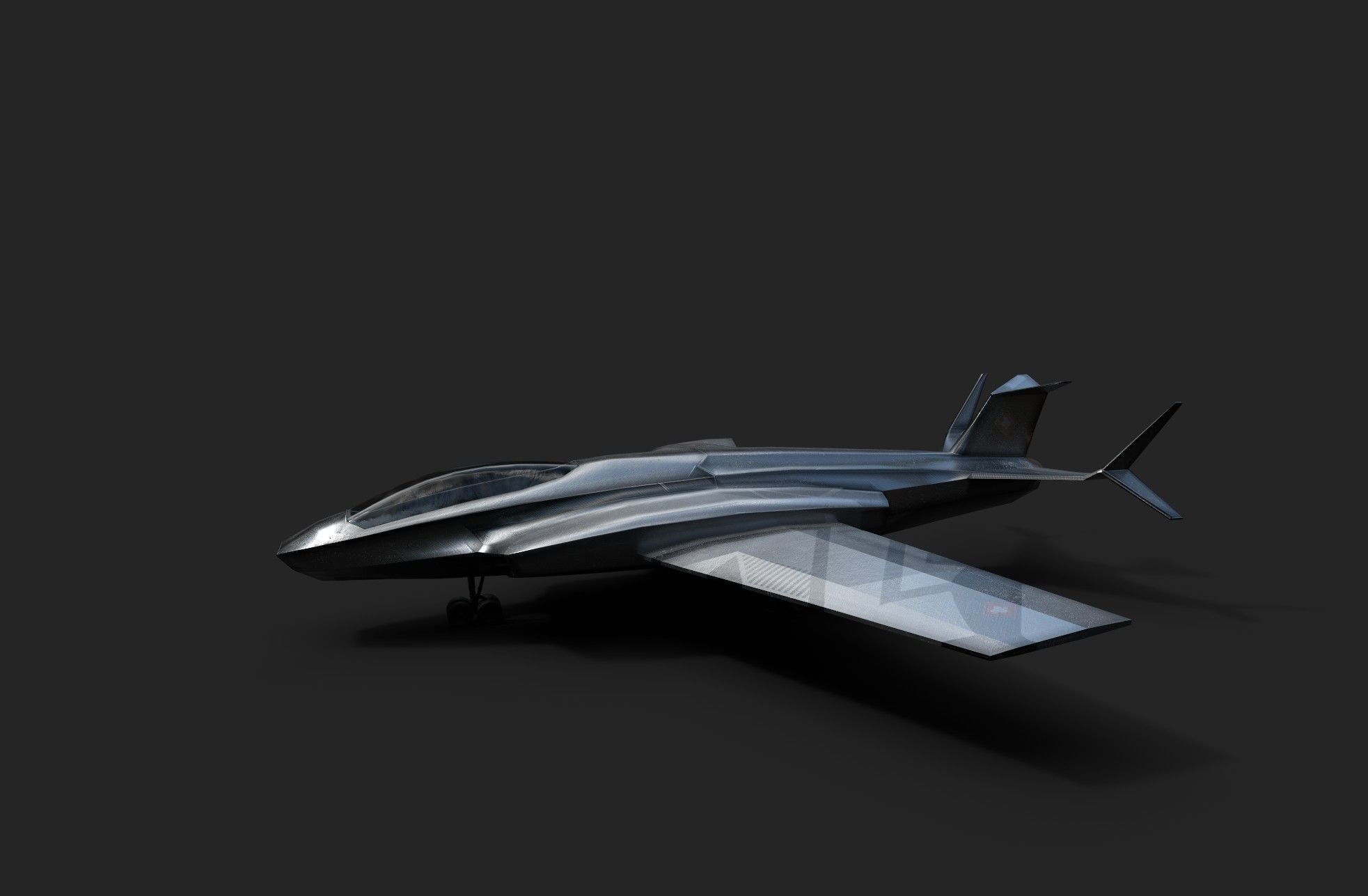 Space Freedom Fighter Low-poly 3D model_2