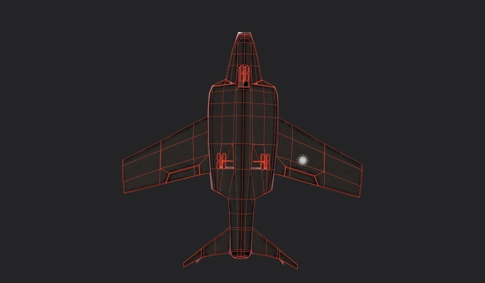 Space Freedom Fighter Low-poly 3D model_6