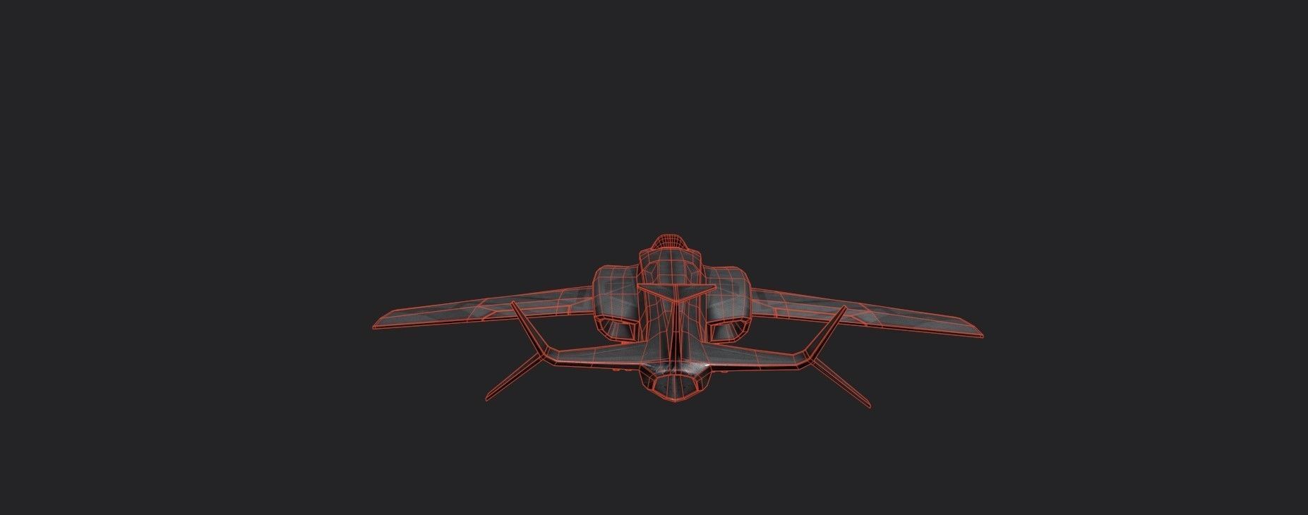 Space Freedom Fighter Low-poly 3D model_7