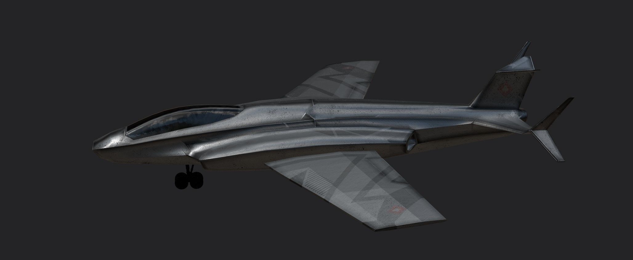 Space Freedom Fighter Low-poly 3D model_14