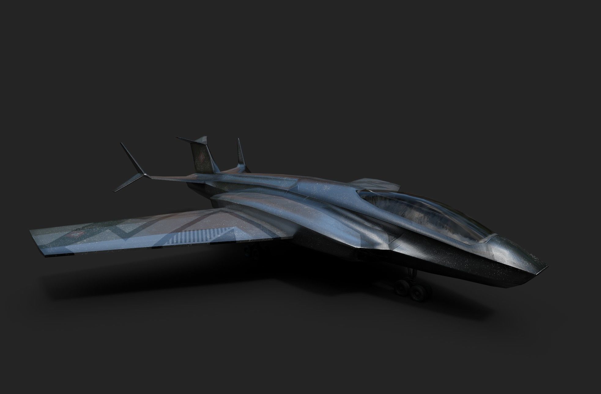 Space Freedom Fighter Low-poly 3D model_23