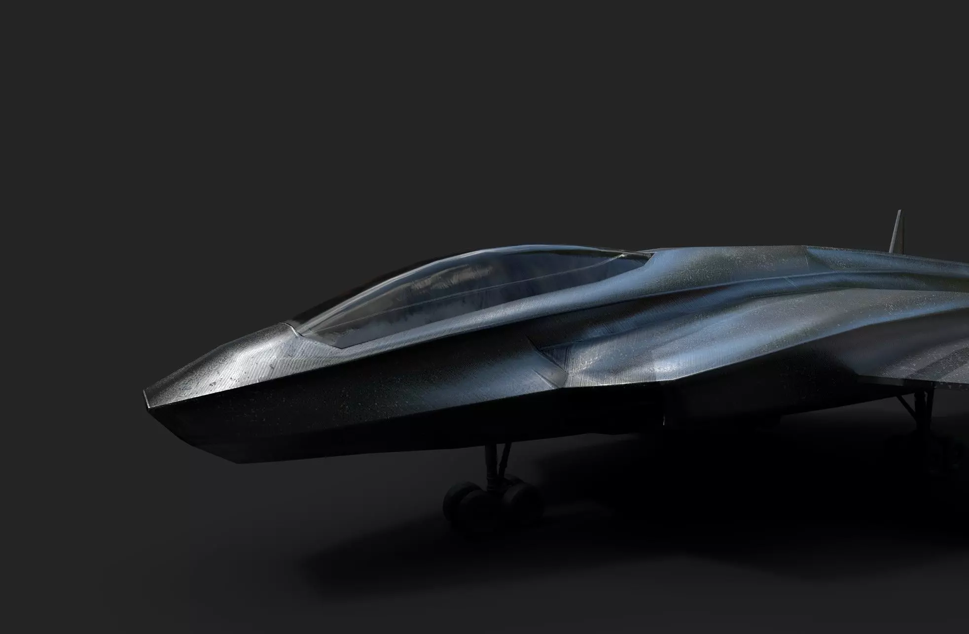 Space Freedom Fighter Low-poly 3D model_0