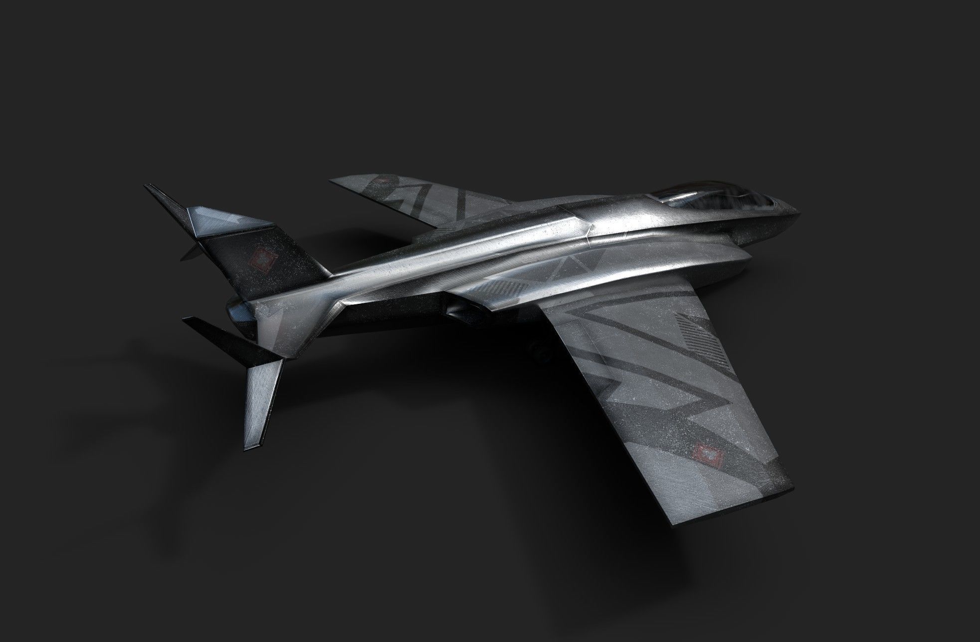 Space Freedom Fighter Low-poly 3D model_27