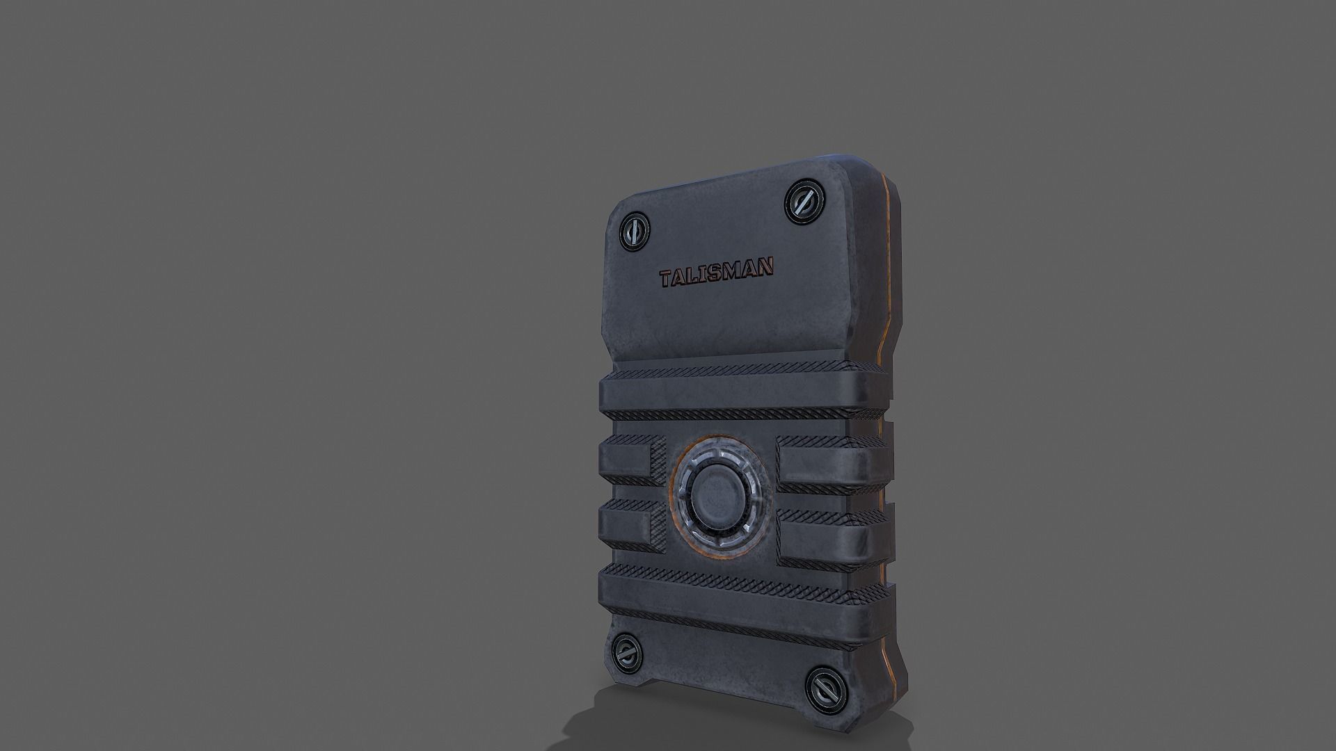 Communicators device with light Low-poly 3D model_8