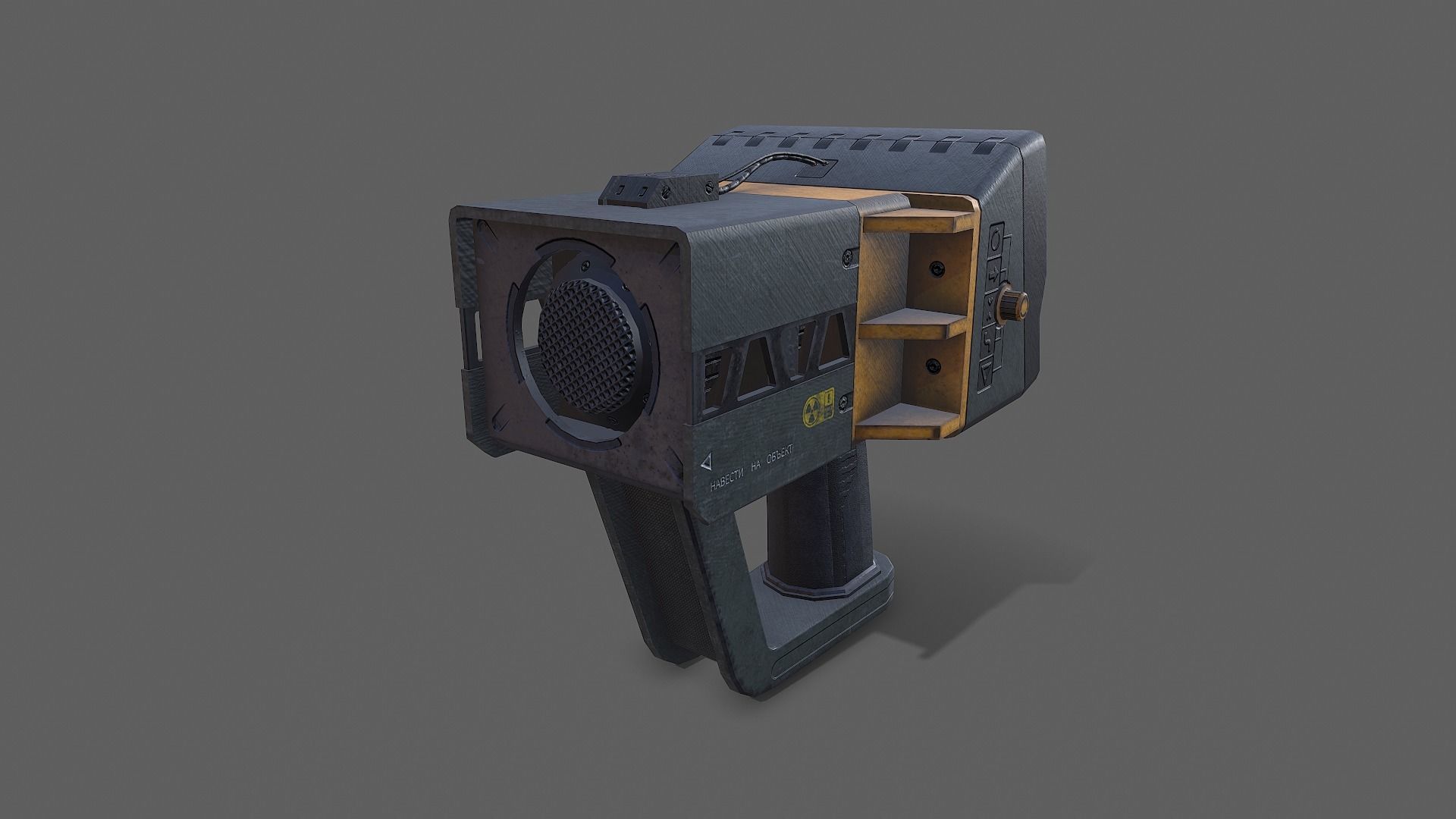 Communicators device with light Low-poly 3D model_9
