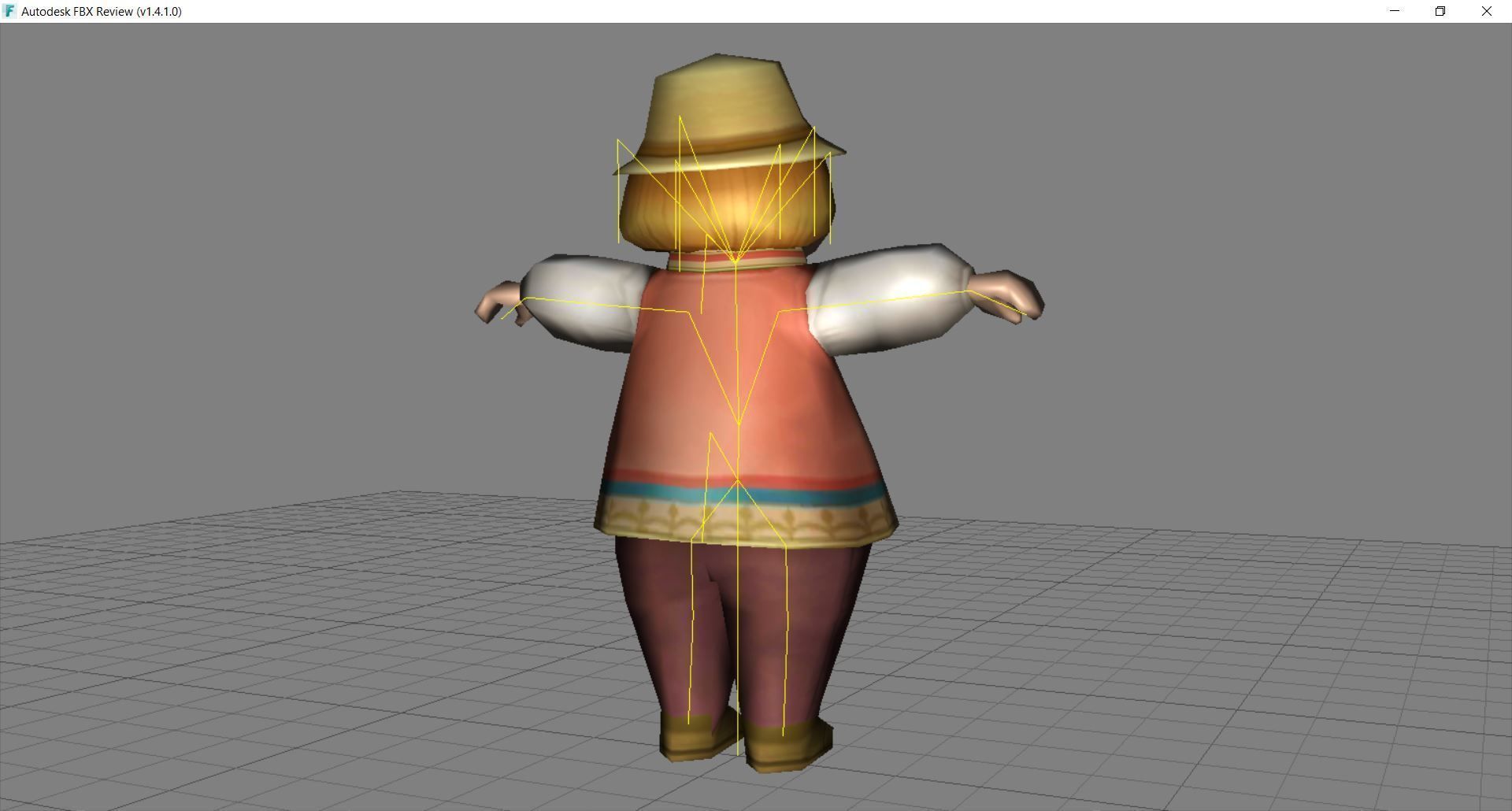 Lowpoly Character Cartoon - C13 Low-poly 3D model_2