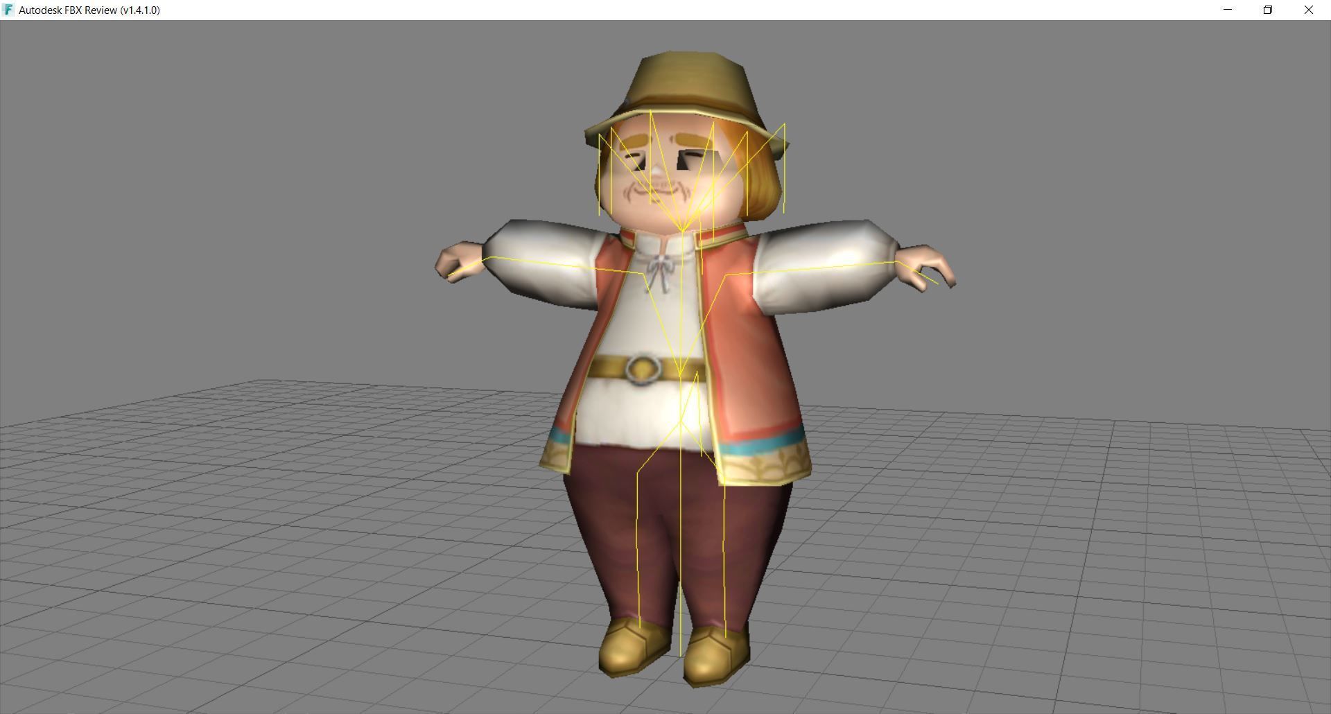 Lowpoly Character Cartoon - C13 Low-poly 3D model_1