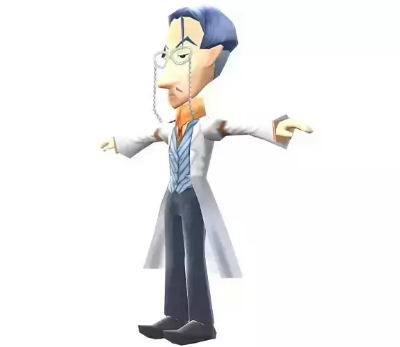 Lowpoly Character Cartoon - C15 Low-poly 3D model