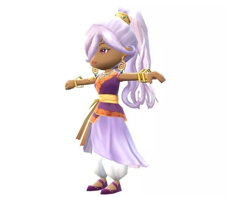 Lowpoly Character Cartoon - C20 Low-poly 3D model_0