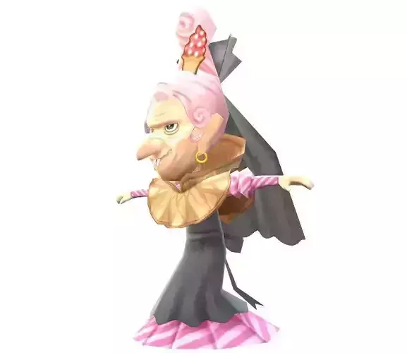 Lowpoly Character Cartoon - C24 Low-poly 3D model