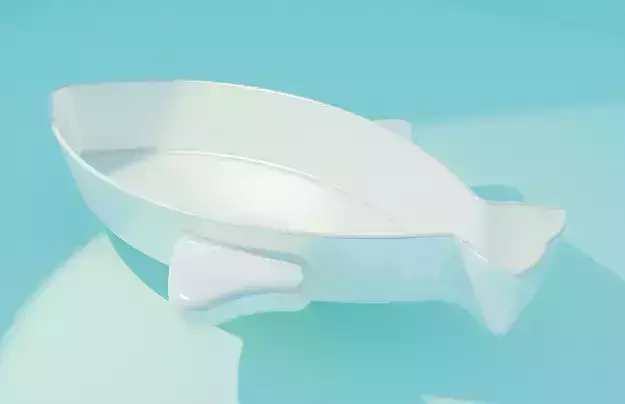 Stylish Fish Shaped Bath Tub 3D print model