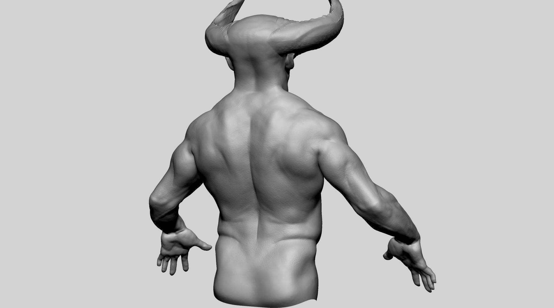 Creature Upperbody v2 3D model_3