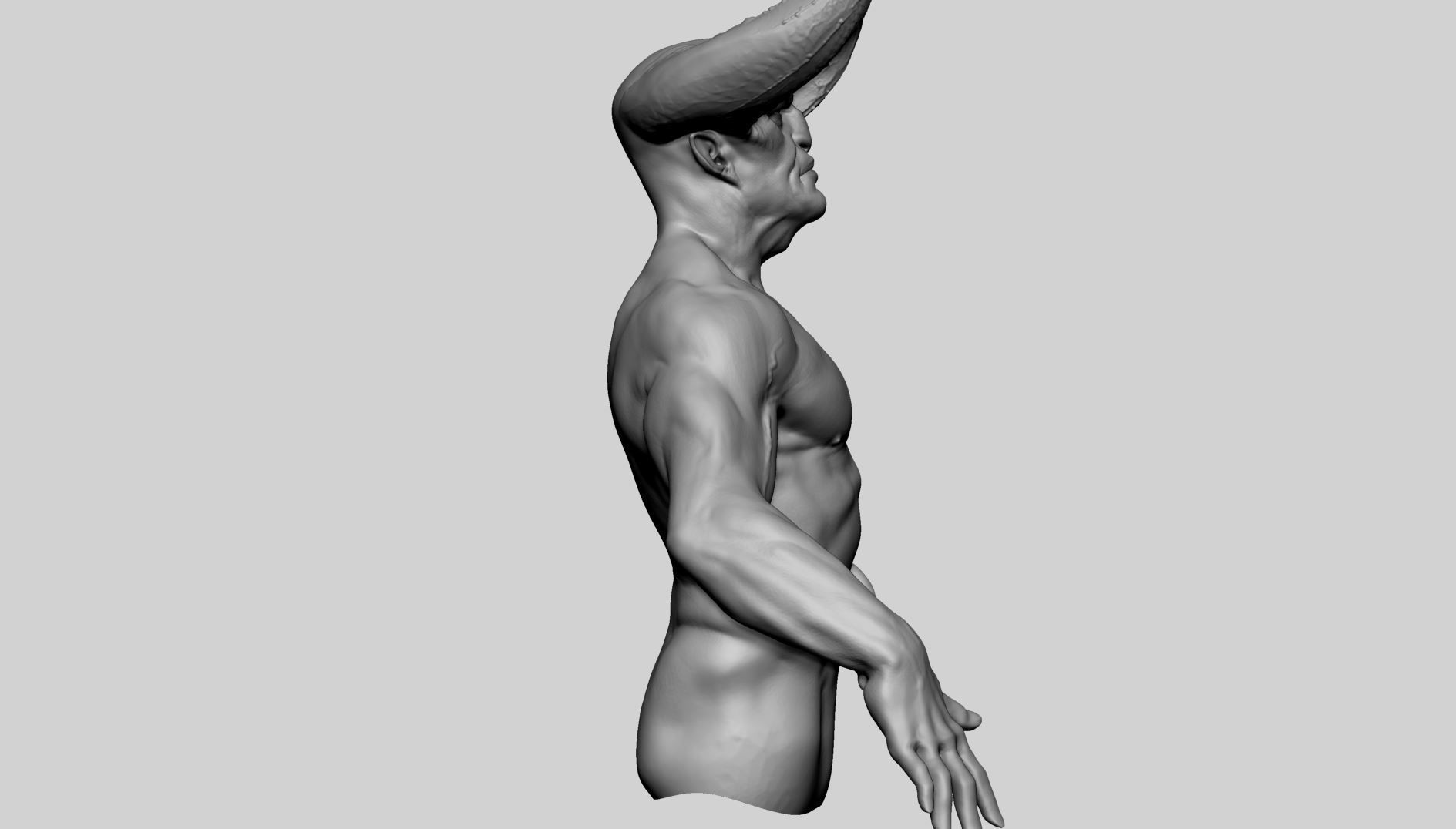 Creature Upperbody v2 3D model_2