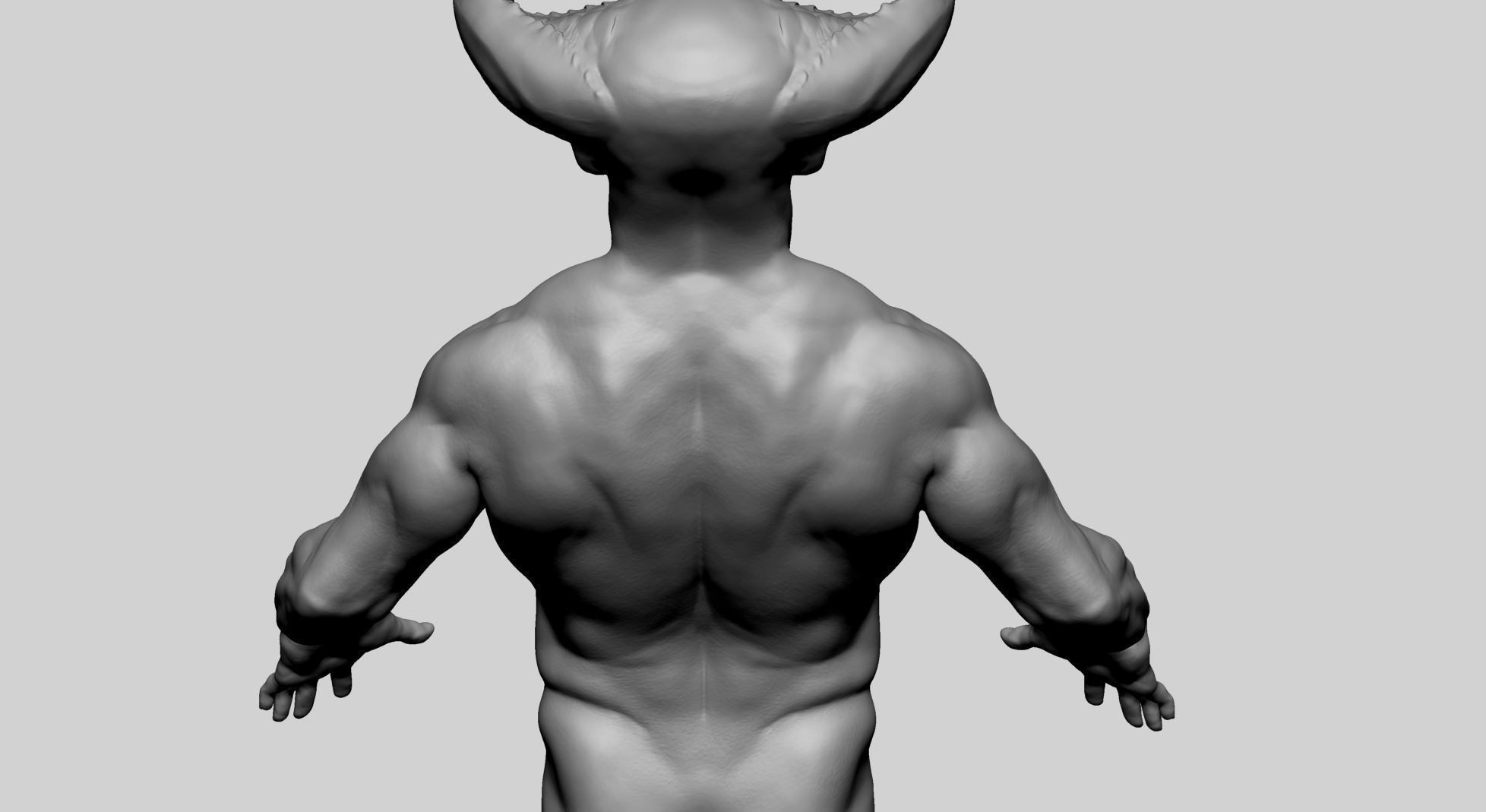 Creature Upperbody v2 3D model_5