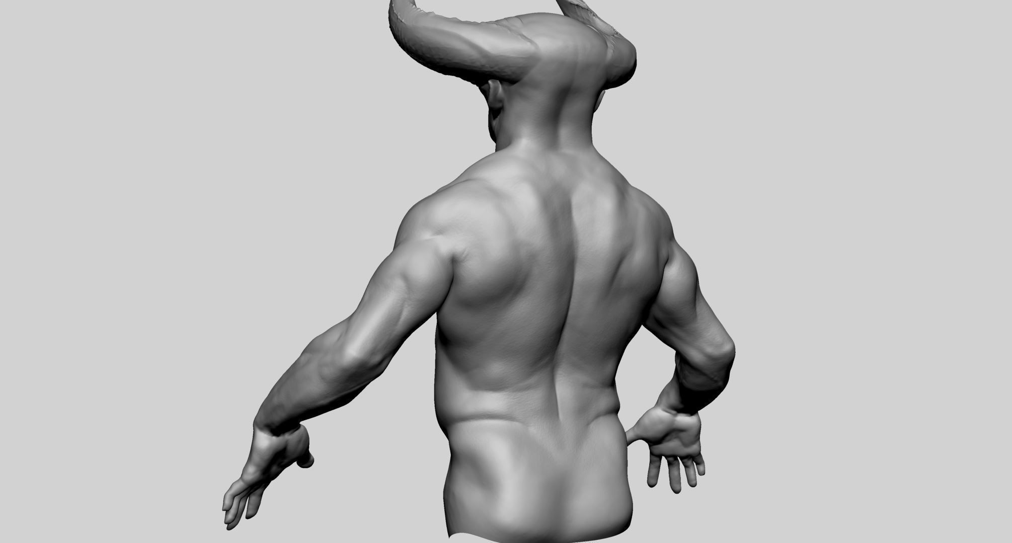 Creature Upperbody v2 3D model_4