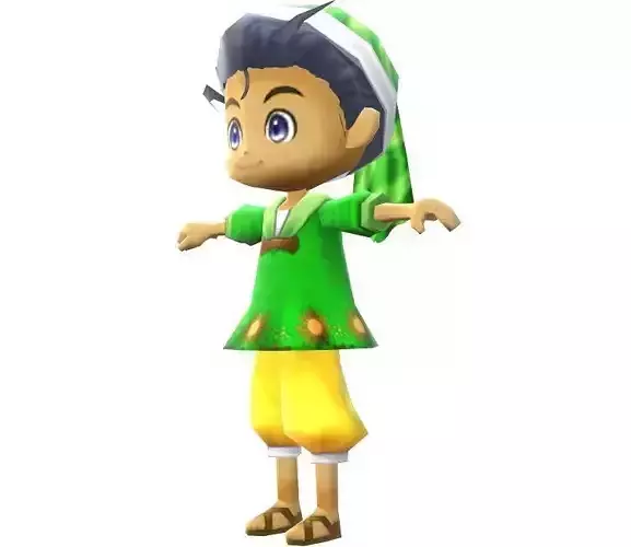 Lowpoly Character Cartoon - C28