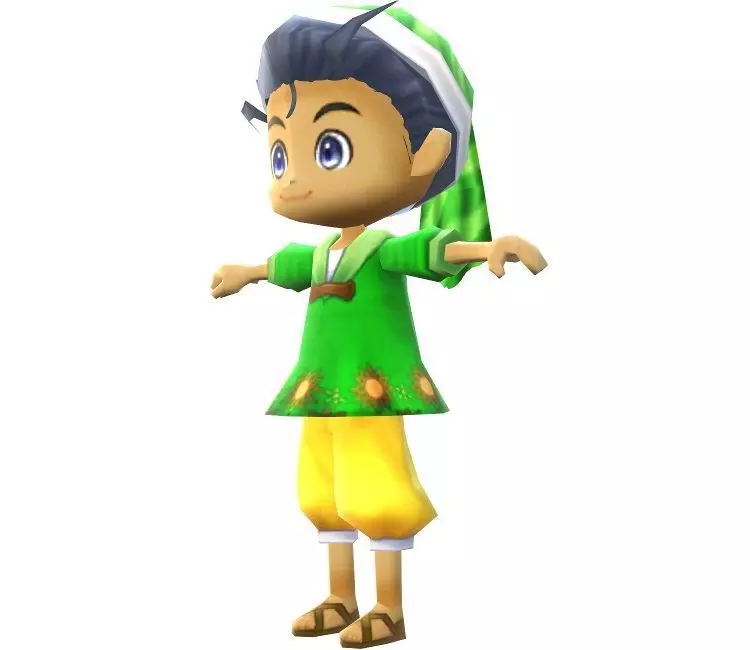 Lowpoly Character Cartoon - C28 Low-poly 3D model_0