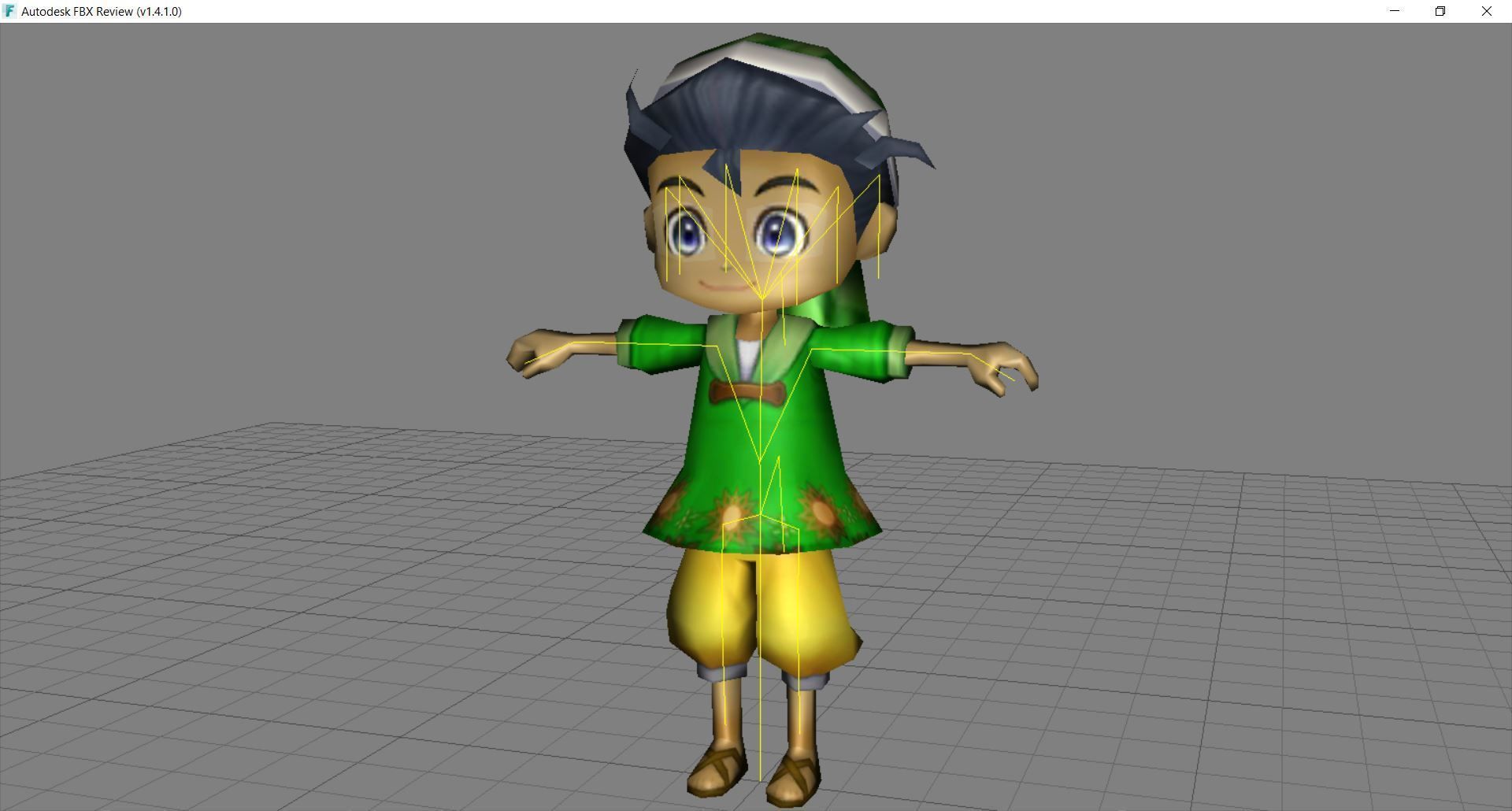 Lowpoly Character Cartoon - C28 Low-poly 3D model_1