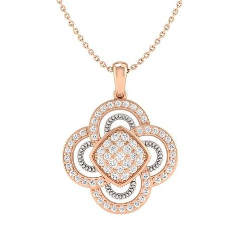 Women flower pendant 3dm stl render detail 3D print model