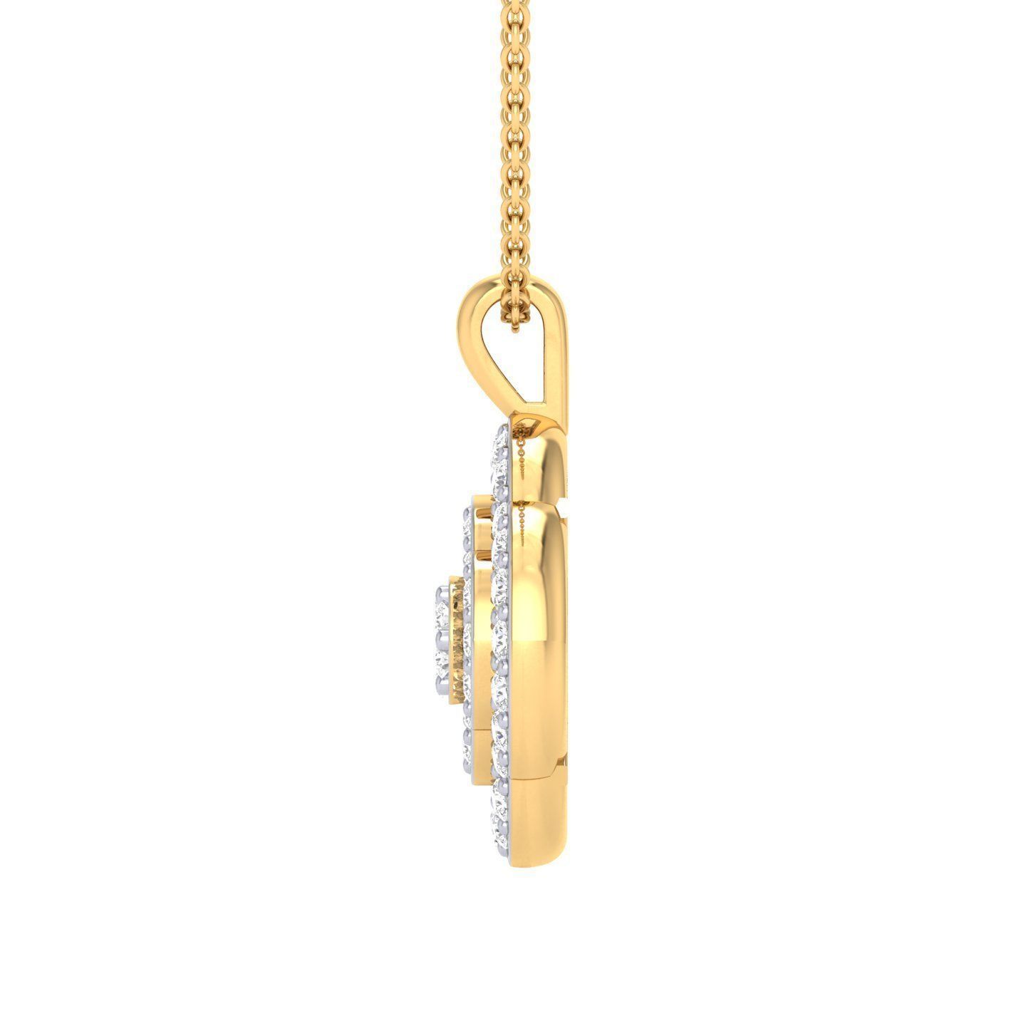 Women pendant 3dm stl render detail 3D print model_7