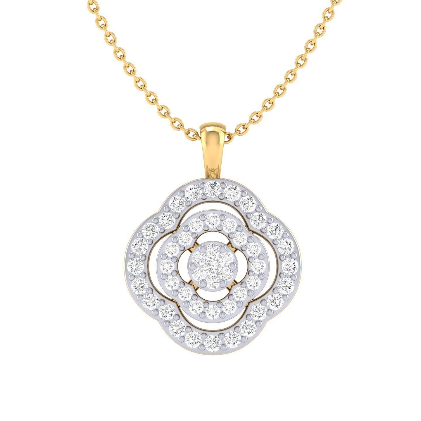 Women pendant 3dm stl render detail 3D print model_6