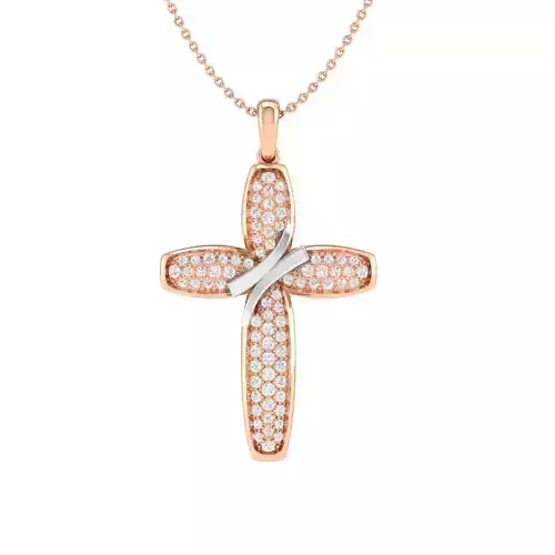 Cross pendant 3dm stl render detail 3D print model