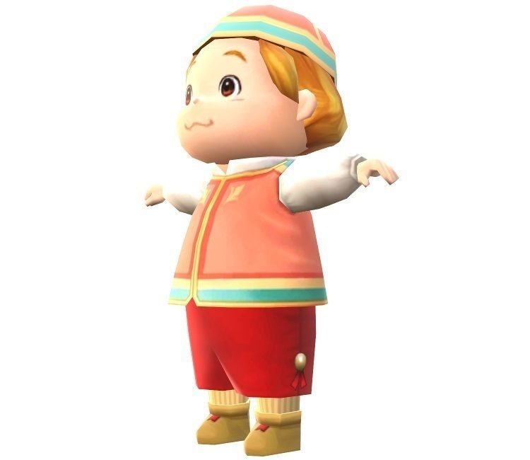 Pack 30 model Lowpoly Character Cartoon  C01-C30 Low-poly 3D model_11