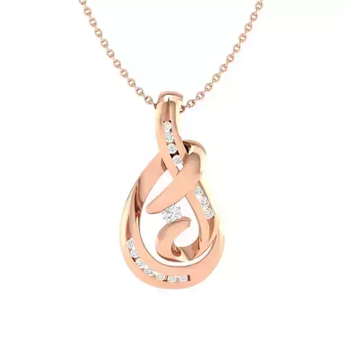 Women pendant 3dm stl render detail