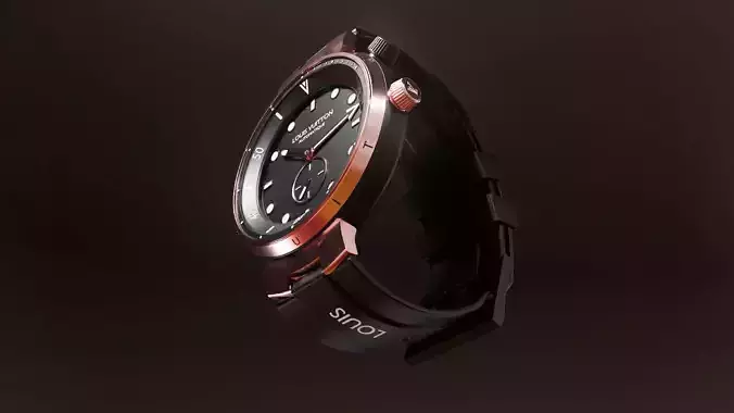 Watch 3D Model Photorealistic 