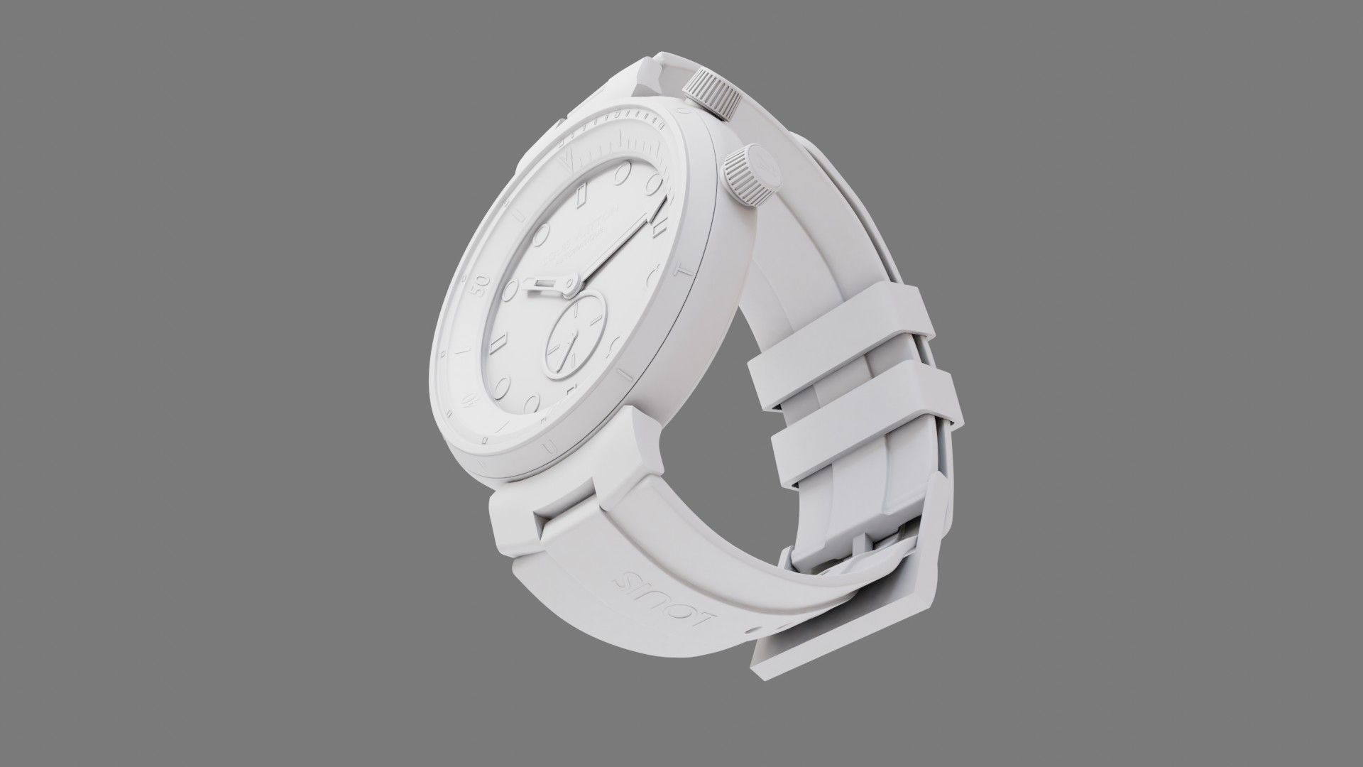 Watch 3D Model Photorealistic  Low-poly 3D model_3