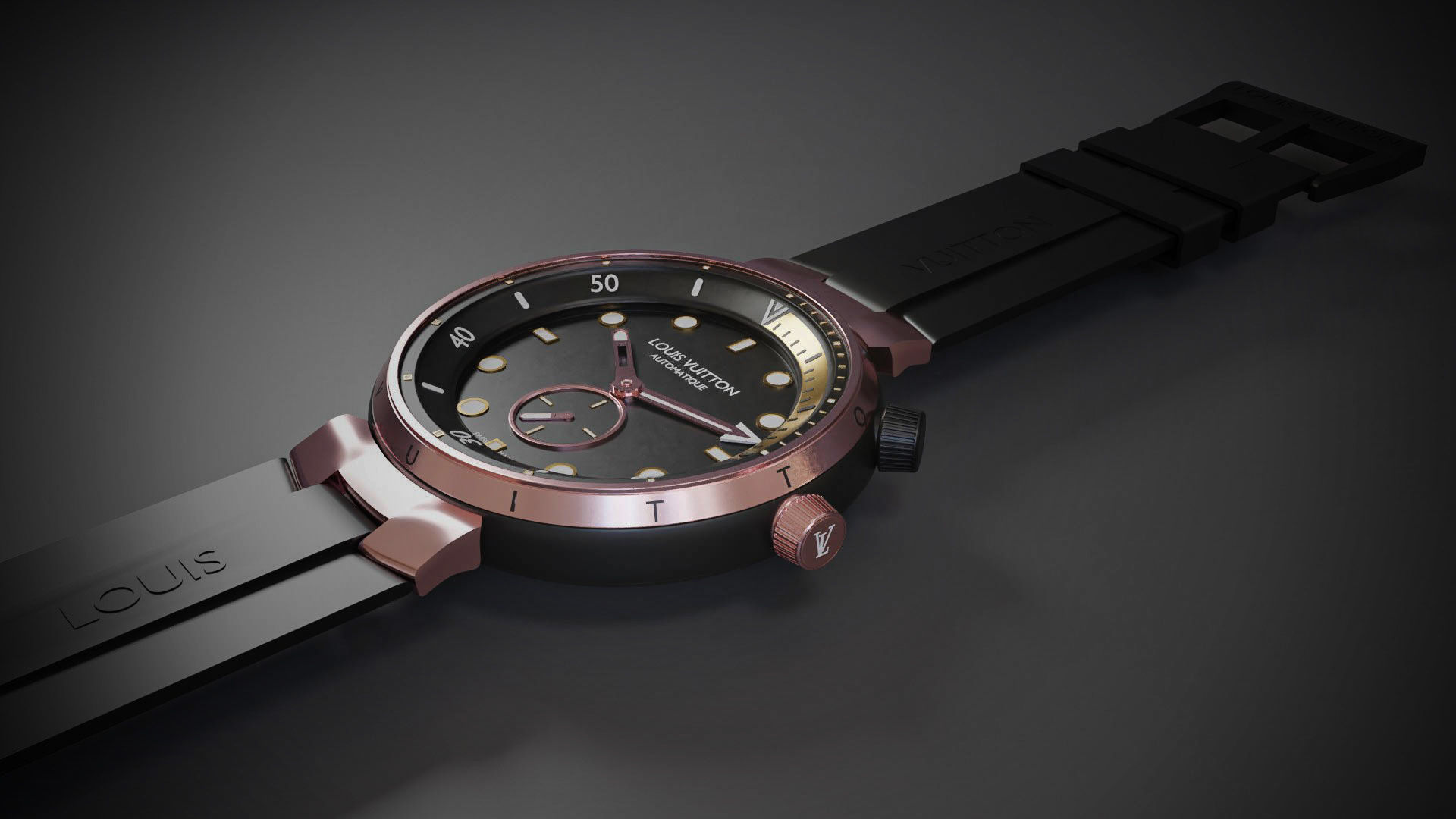 Watch 3D Model Photorealistic  Low-poly 3D model_2