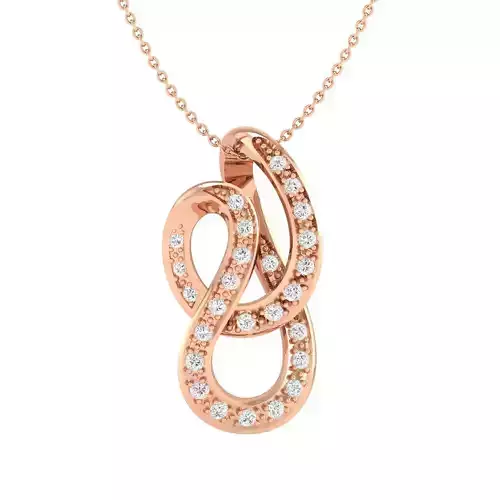 Women pendant 3dm stl render detail