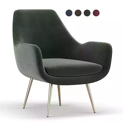 Moby Accent Armchair 3D model