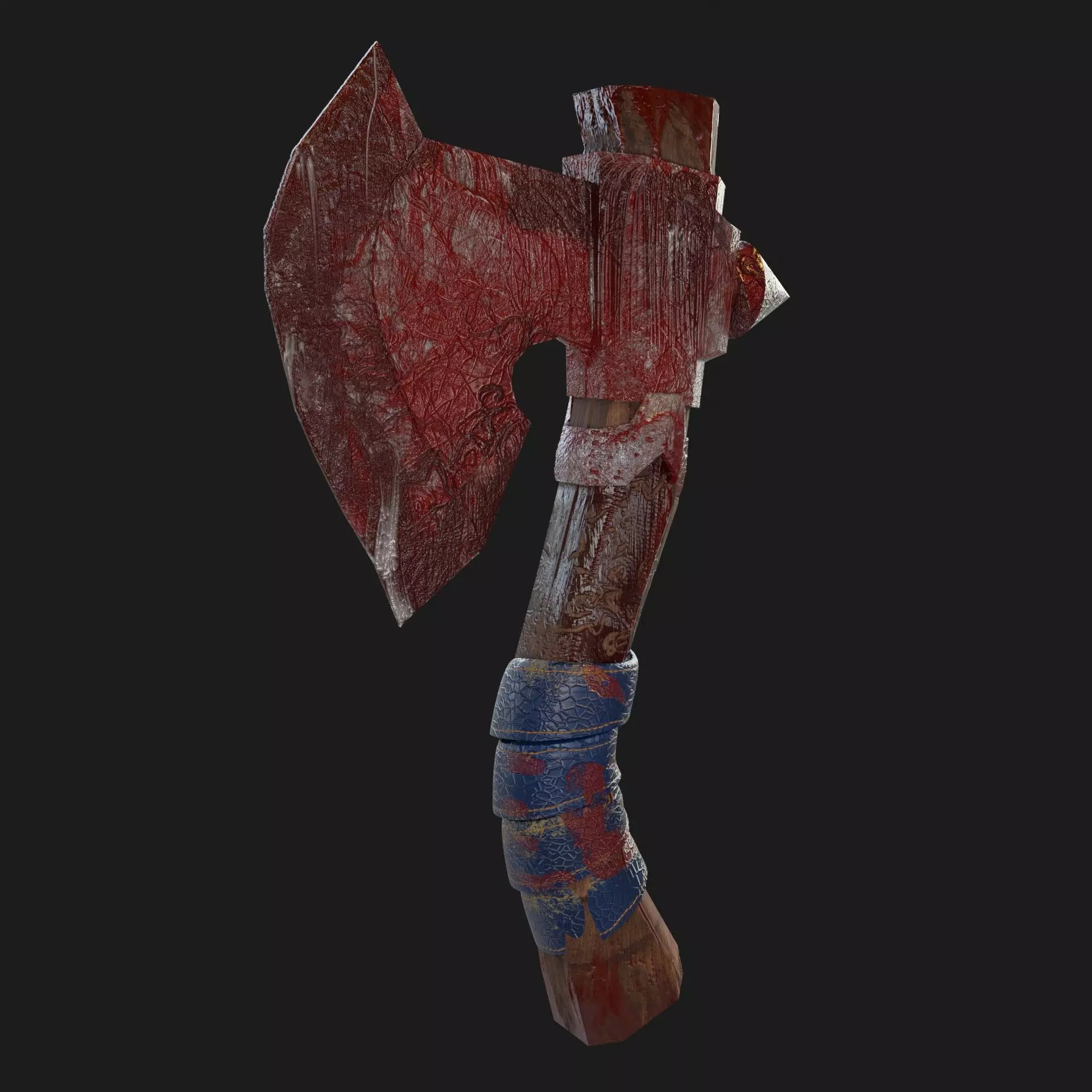 Horror Axe 3D Modeling WEPONS Low-poly 3D model