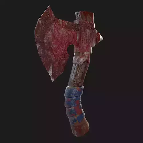 Horror Axe 3D Modeling WEPONS Low-poly 3D model