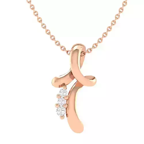 Women pendant 3dm stl render detail