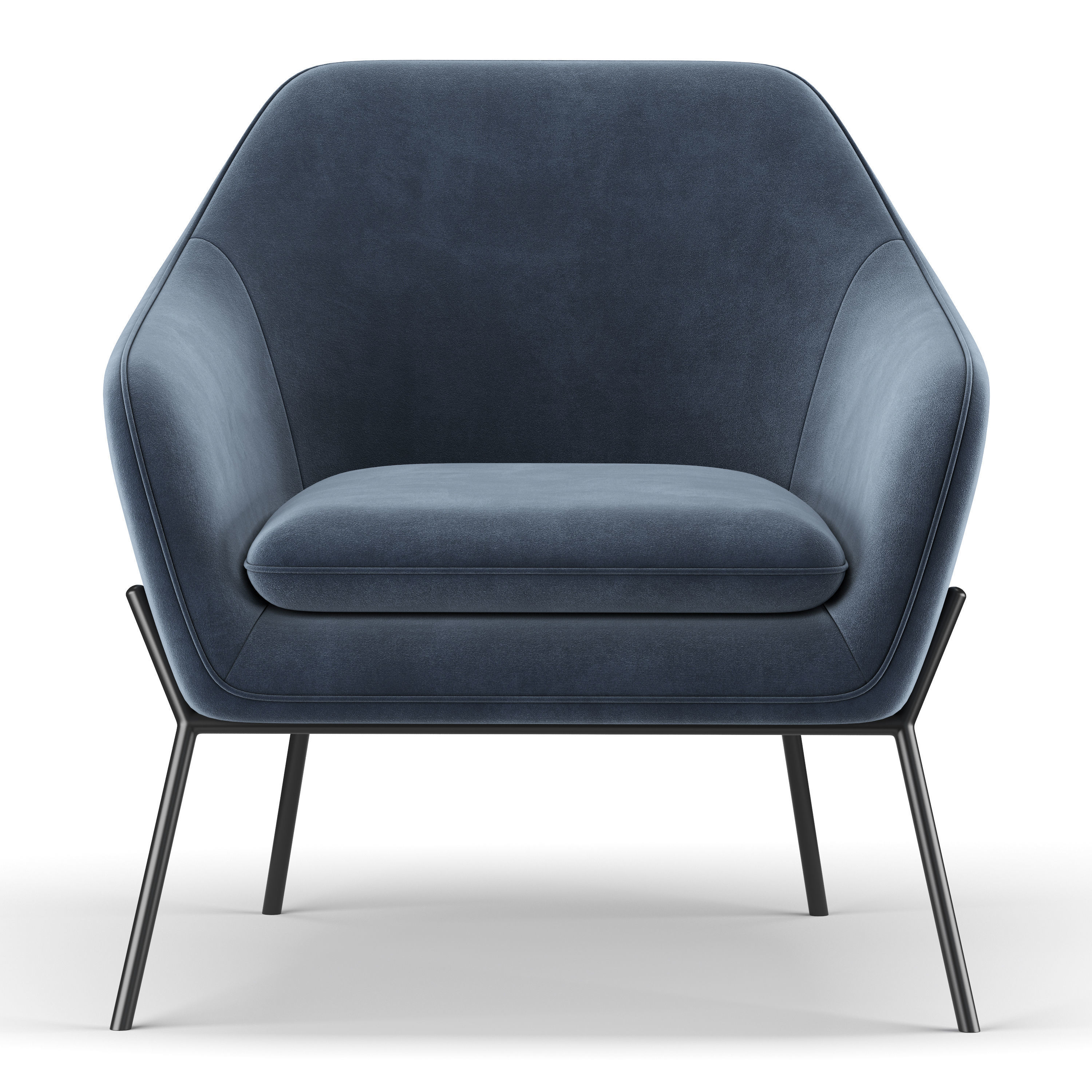 Trim Armchair 3D model_2