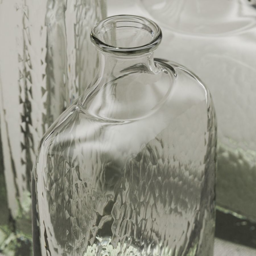 Glass Bottle Vases 3D model_2