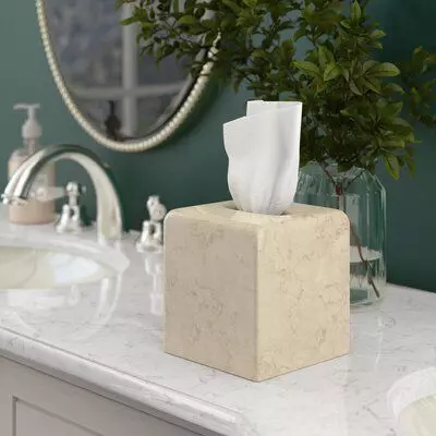 Coro Champagne Magwood Tissue Box Cover Free 3D model