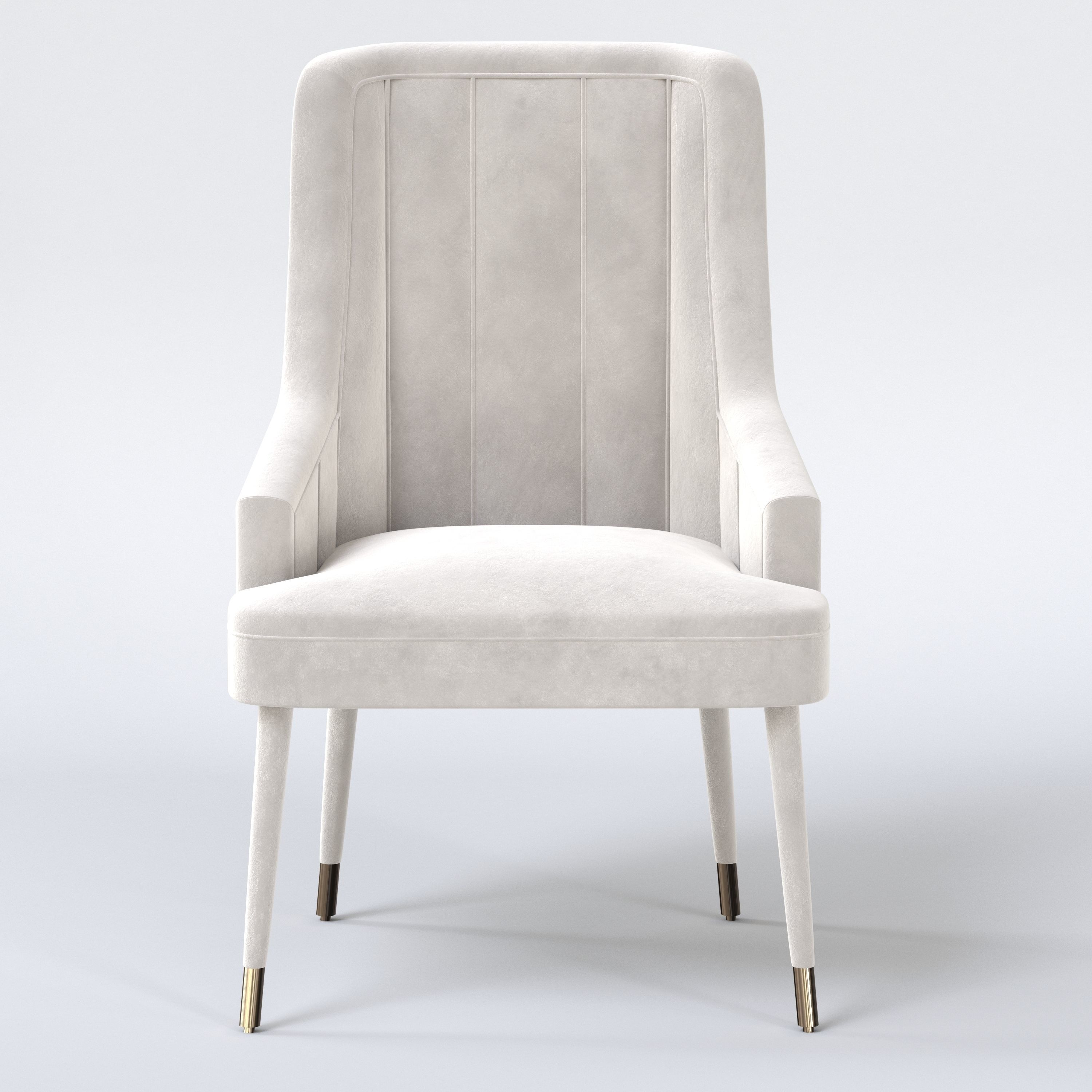 Set Of 4 1stdibs Dining Room Chairs 3D model_1