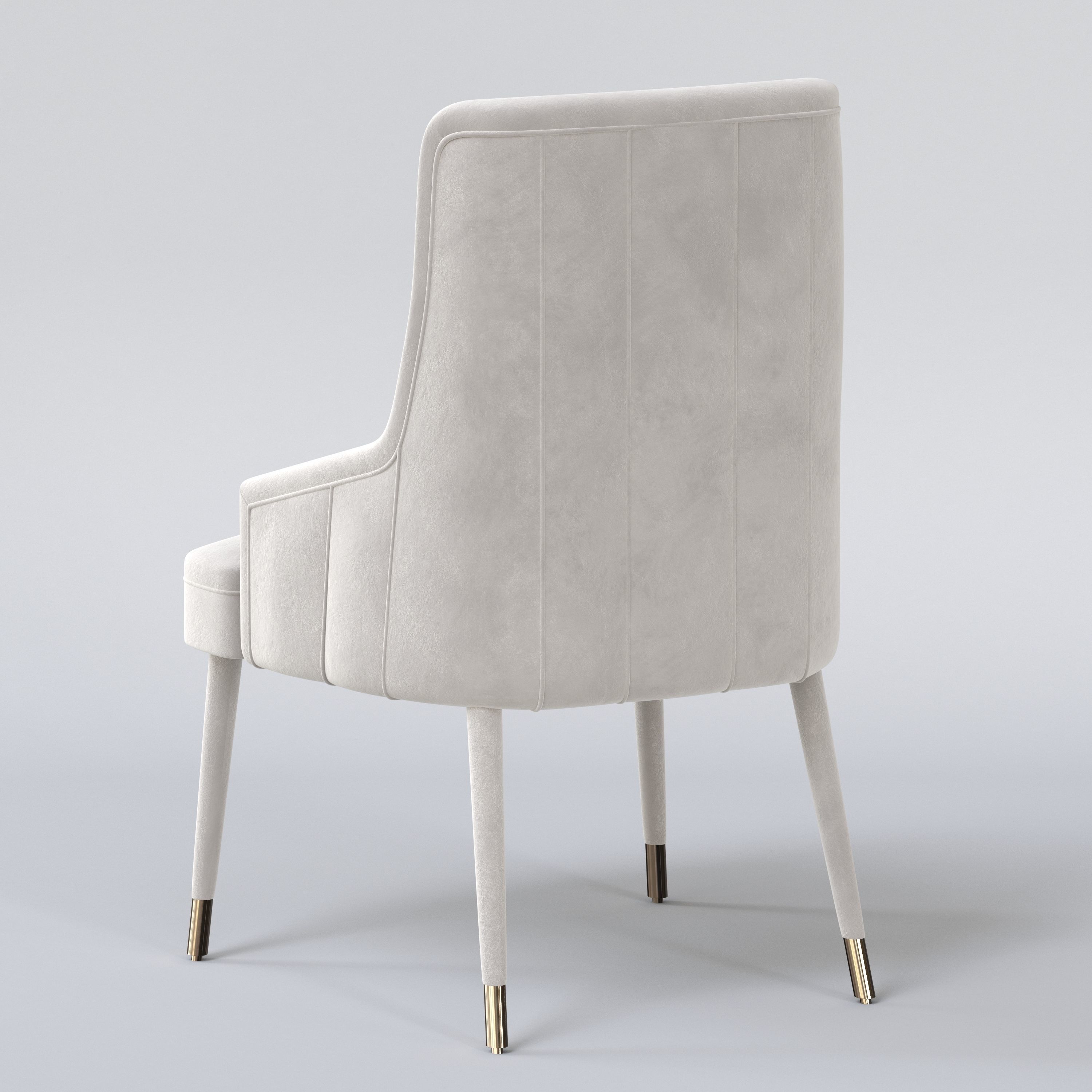 Set Of 4 1stdibs Dining Room Chairs 3D model_3