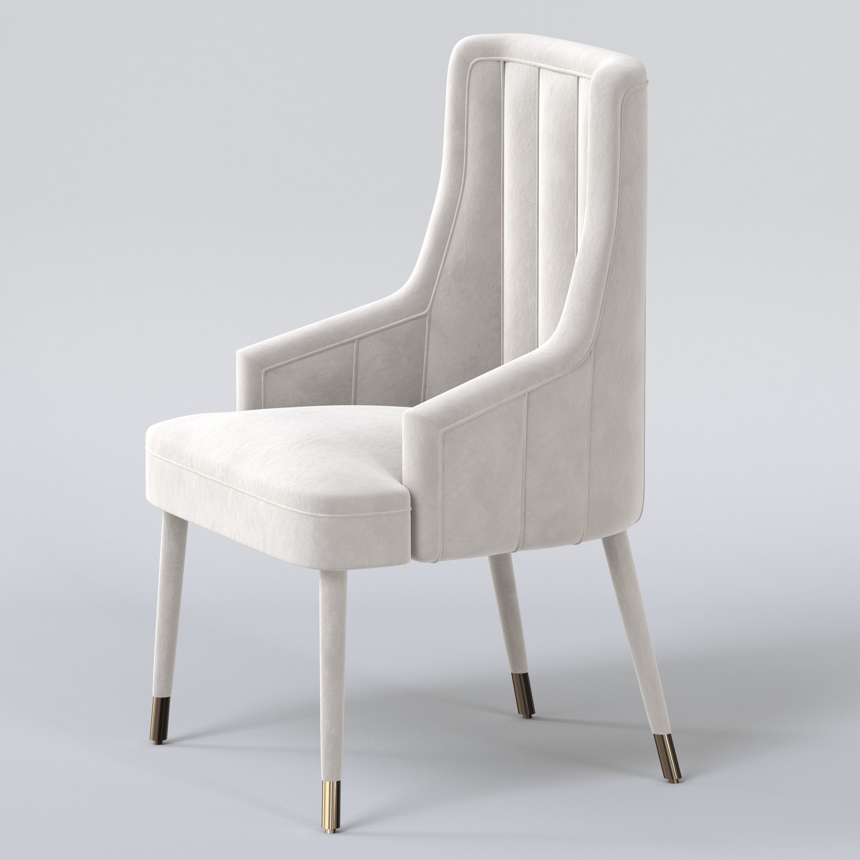 Set Of 4 1stdibs Dining Room Chairs 3D model_2