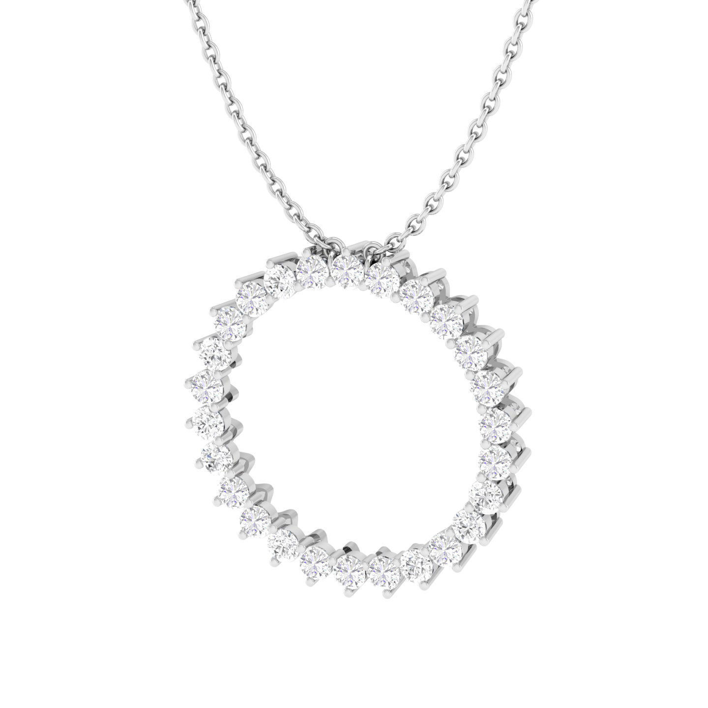 Women round pendant 3dm stl render detail 3D print model_5