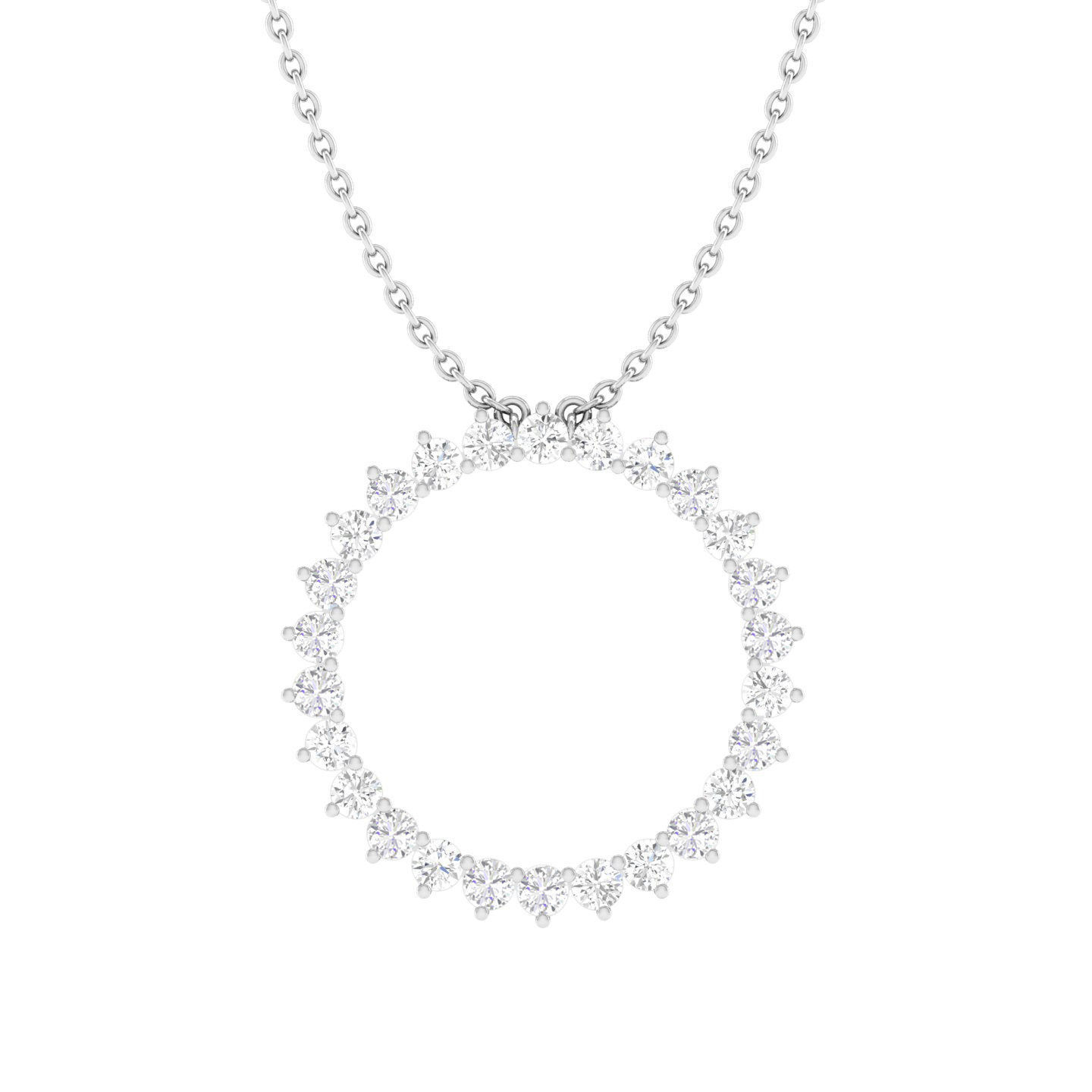 Women round pendant 3dm stl render detail 3D print model_3