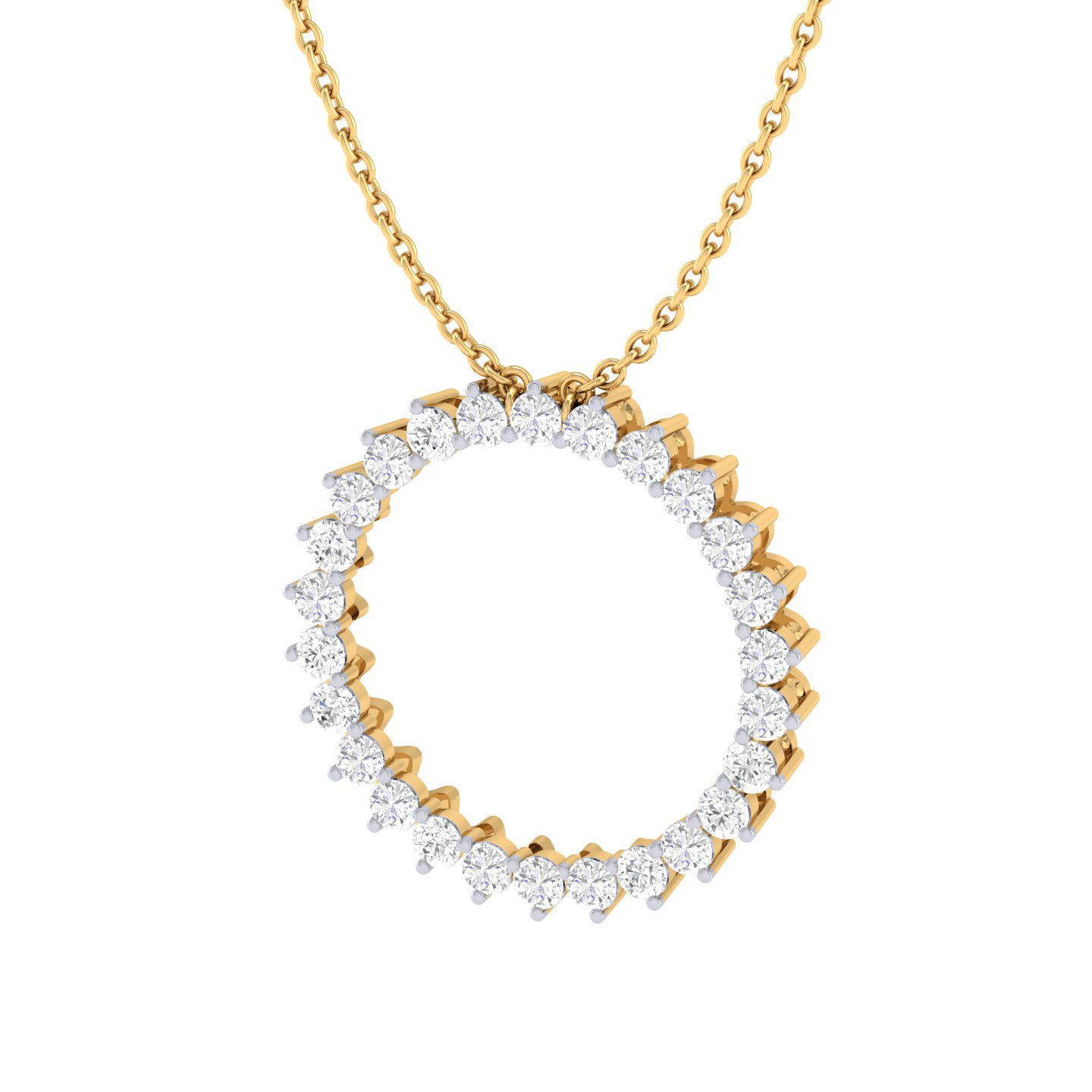 Women round pendant 3dm stl render detail 3D print model_8