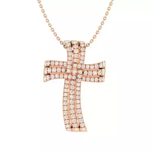 Cross pendant 3dm stl render detail 3D print model
