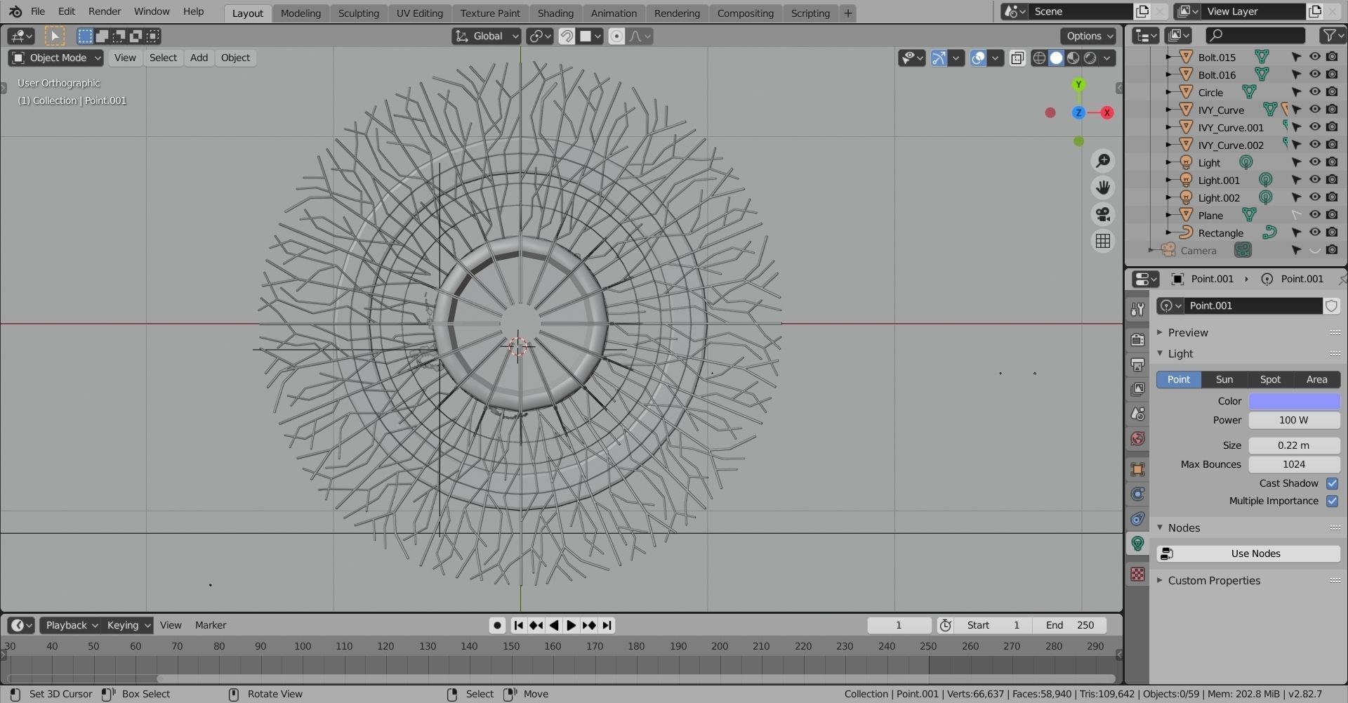 Gardens by the Bay Singapore supertrees Low-poly 3D model_10